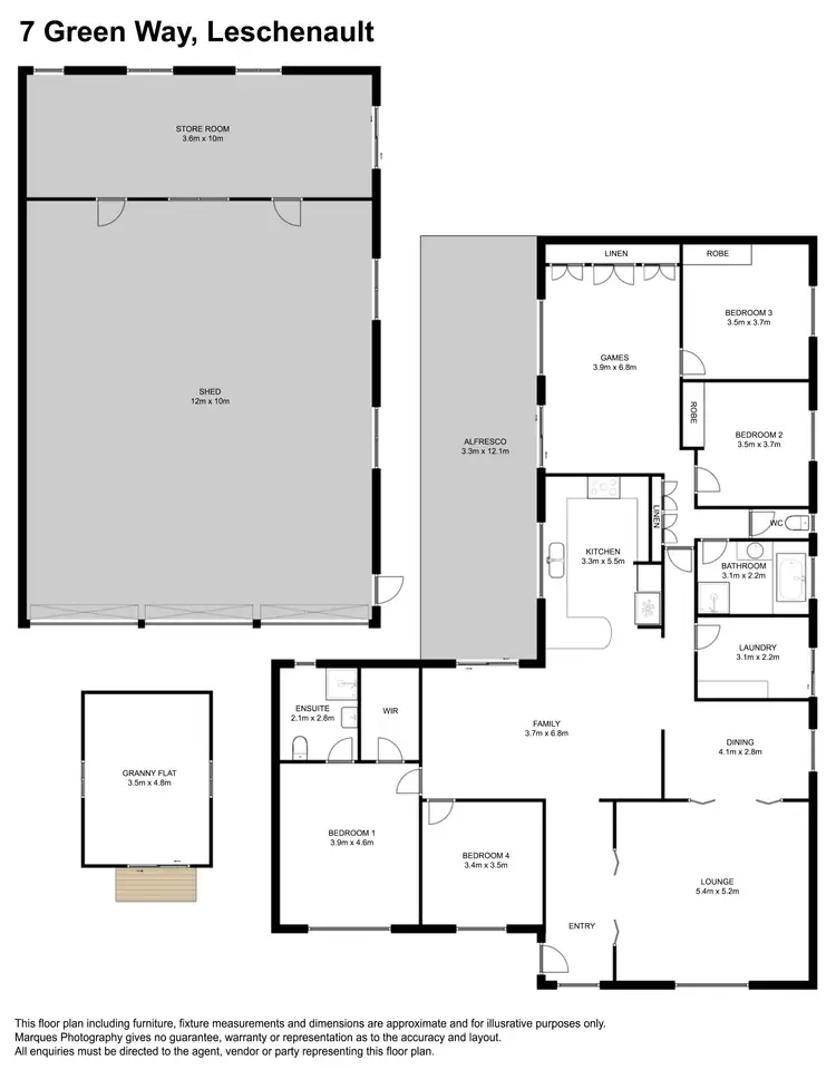Floorplan of Homely house listing, 7 Green Way, Leschenault WA 6233