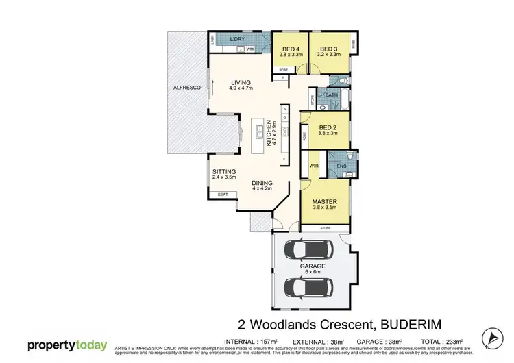 Floorplan of Homely house listing, 2 Woodlands Crescent, Buderim QLD 4556
