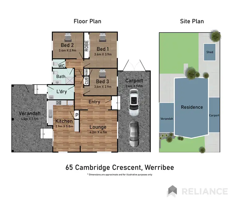 Floorplan of Homely house listing, 65 Cambridge Crescent, Werribee VIC 3030