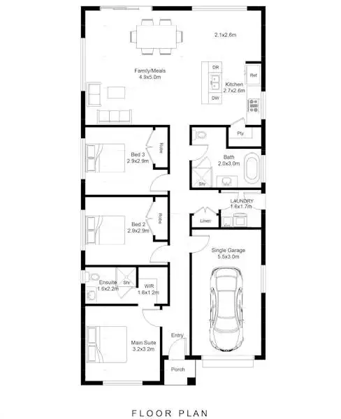 Floorplan of Homely house listing, Address available on request