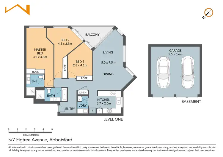 Floorplan of Homely apartment listing, 5/7 Figtree Avenue, Abbotsford NSW 2046