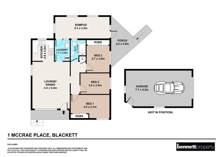 Floorplan of Homely house listing, 1 McCrae Place, Blackett NSW 2770