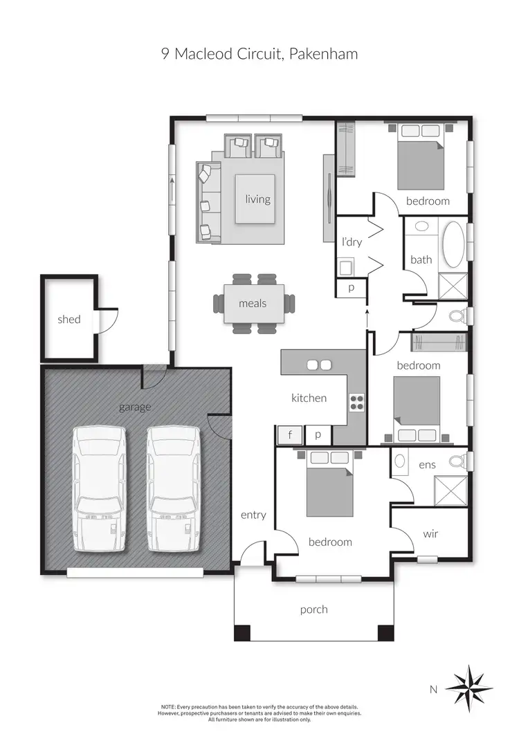 Floorplan of Homely house listing, 9 MacLeod Circuit, Pakenham VIC 3810