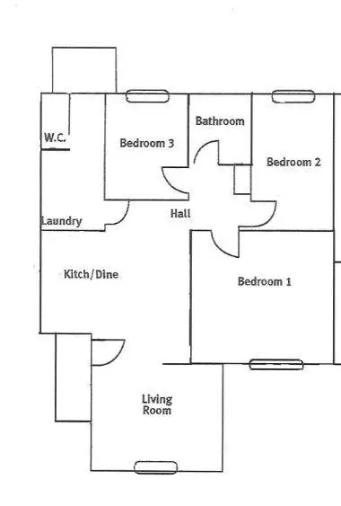 Floorplan of Homely semi-detached listing, 11 Wade Street, Whyalla Norrie SA 5608
