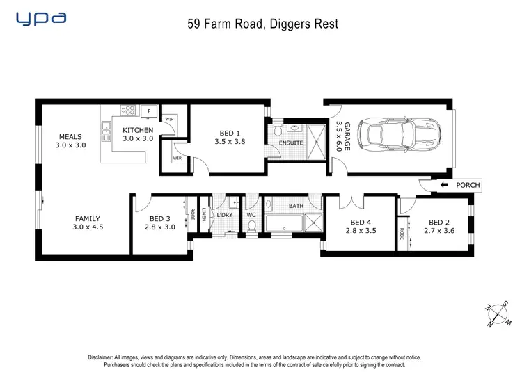Floorplan of Homely house listing, 59 Farm Road, Diggers Rest VIC 3427