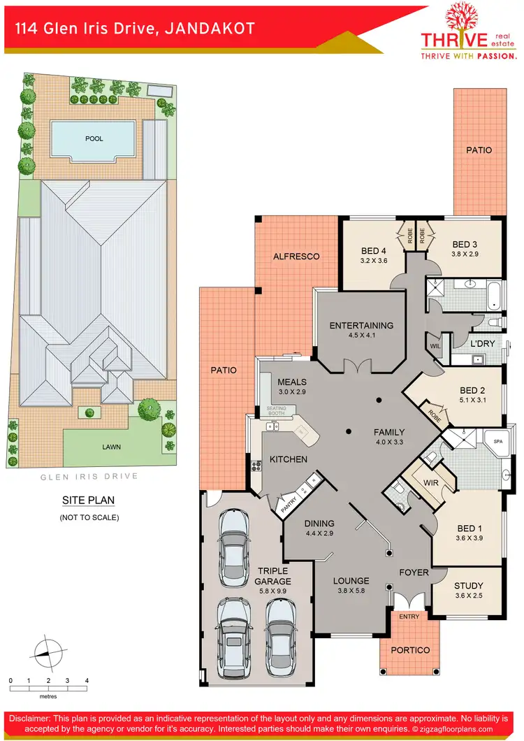 Floorplan of Homely house listing, 114 Glen Iris Drive, Jandakot WA 6164
