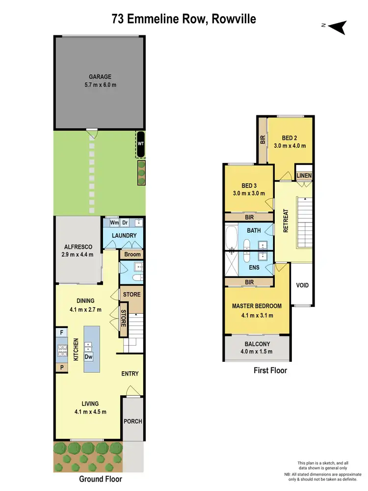 Floorplan of Homely house listing, 73 Emmeline Row, Rowville VIC 3178