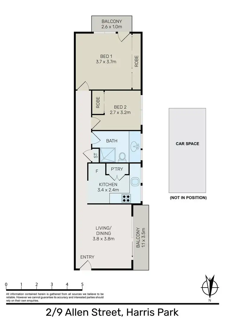 Floorplan of Homely apartment listing, 2/9 Allen Street, Harris Park NSW 2150
