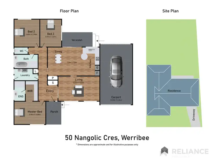 Floorplan of Homely house listing, 50 Nangiloc Crescent, Werribee VIC 3030