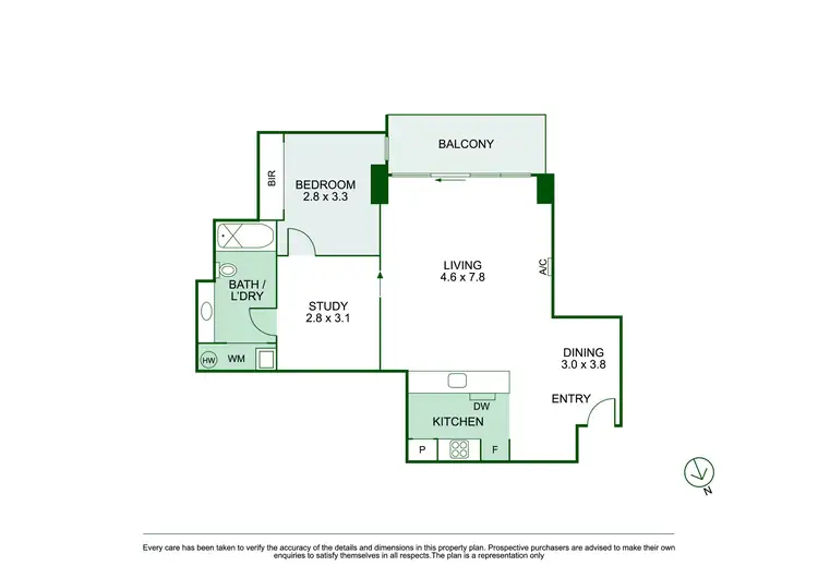 Floorplan of Homely apartment listing, 207/220 Commercial Road, Prahran VIC 3181