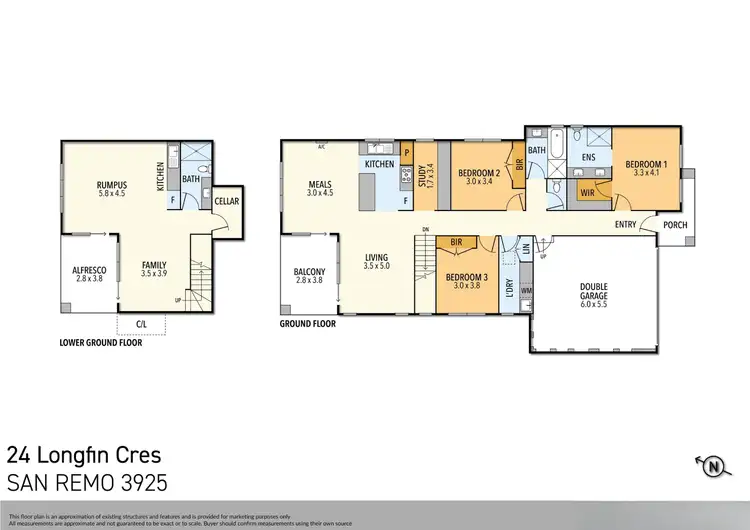 Floorplan of Homely house listing, 24 Longfin Crescent, San Remo VIC 3925