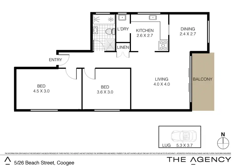 Floorplan of Homely apartment listing, 5/26 Beach Street, Coogee NSW 2034