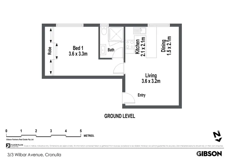 Floorplan of Homely unit listing, 3/3 Wilbar Avenue, Cronulla NSW 2230