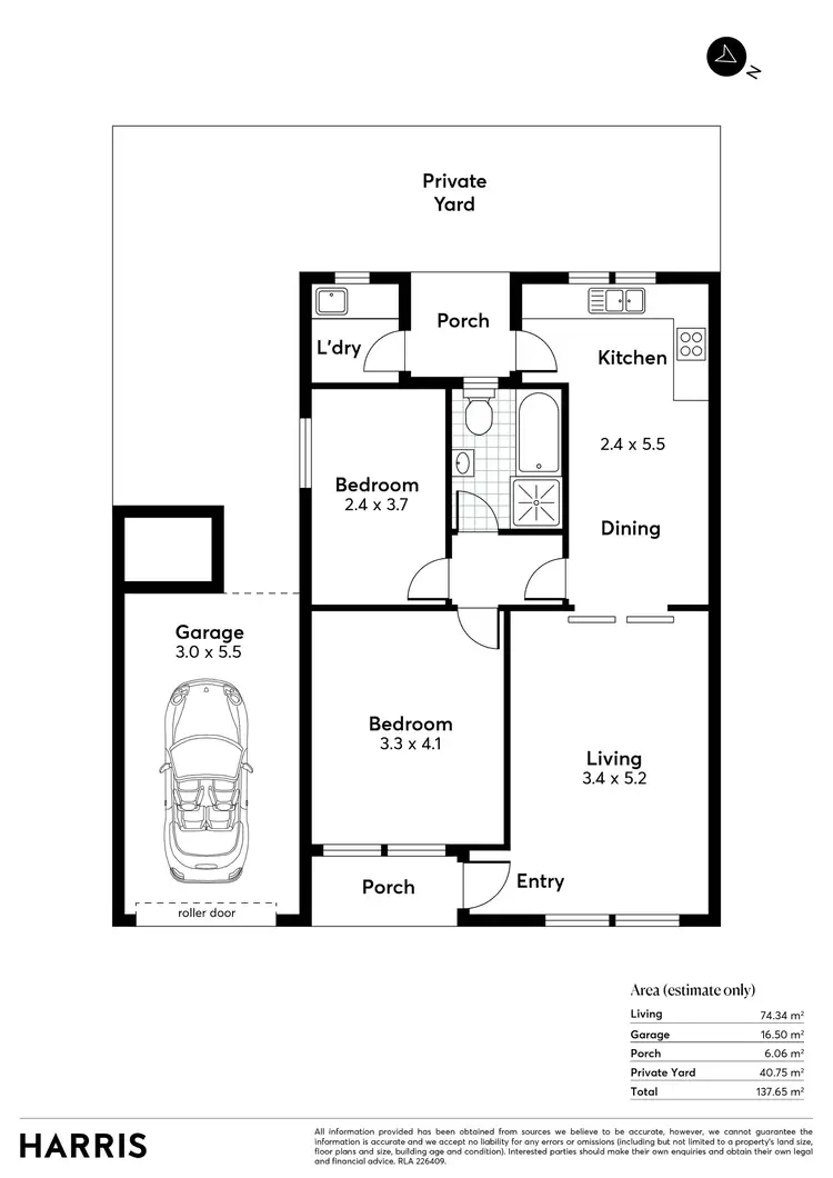 Floorplan of Homely unit listing, 2/610 Magill Road, Magill SA 5072