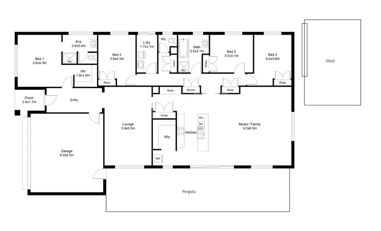 Floorplan of Homely house listing, 11 French Terrace, Wodonga VIC 3690