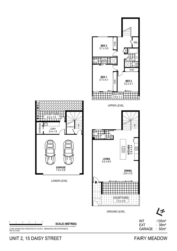 Floorplan of Homely townhouse listing, 2/15 Daisy Street, Fairy Meadow NSW 2519