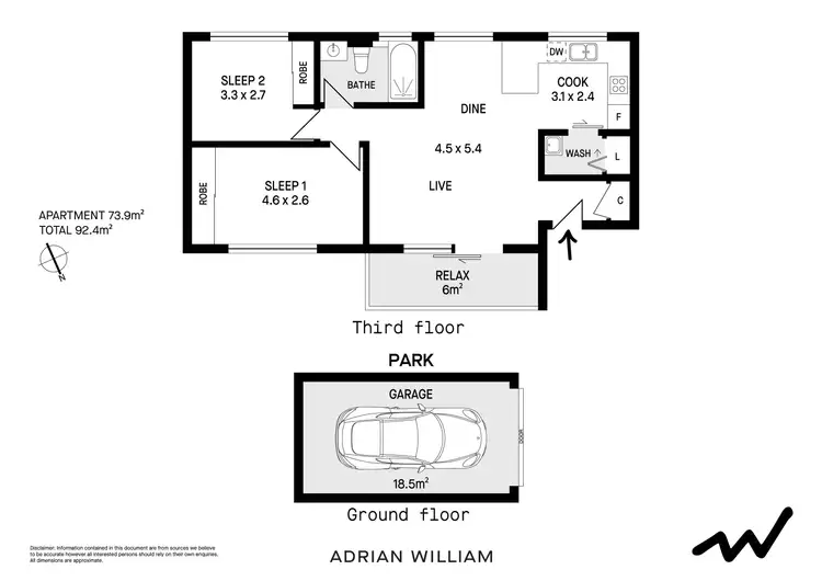 Floorplan of Homely apartment listing, 6/89-91 The Boulevarde, Dulwich Hill NSW 2203