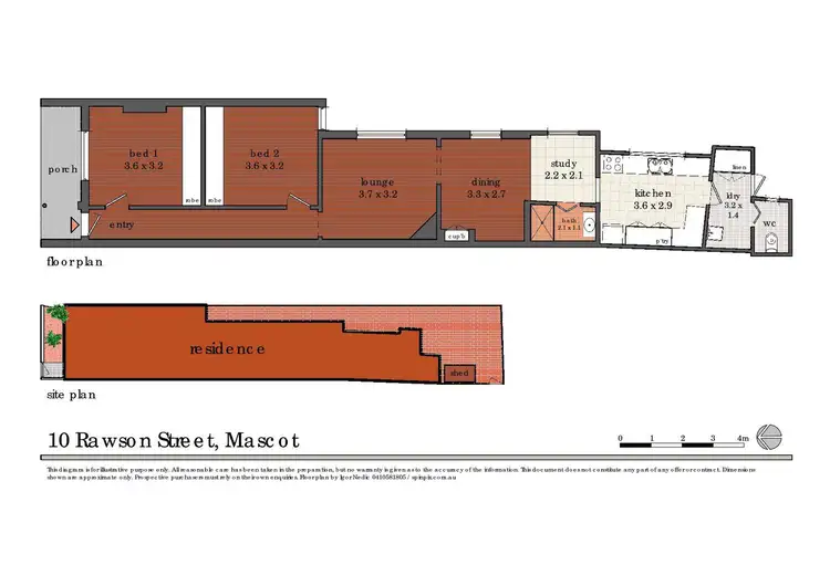 Floorplan of Homely house listing, 10 Rawson Street, Mascot NSW 2020