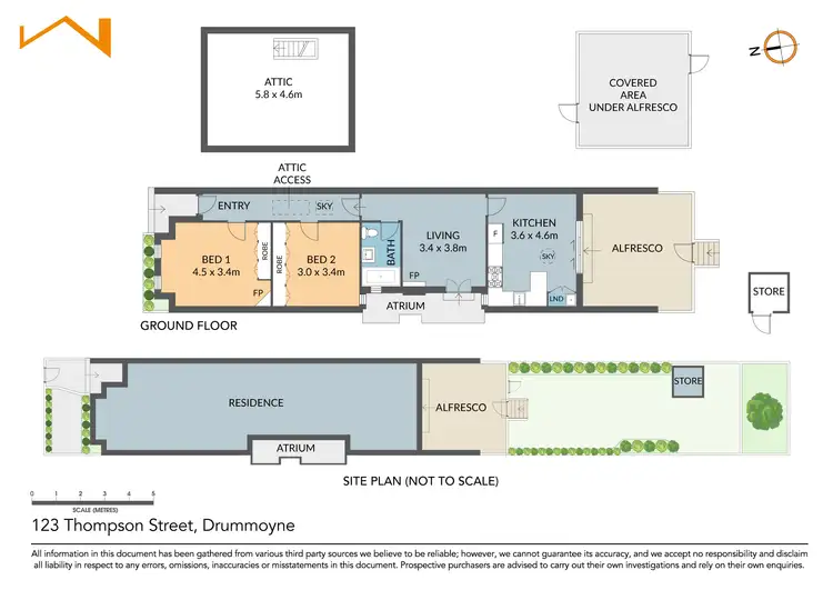Floorplan of Homely house listing, 123 Thompson Street, Drummoyne NSW 2047