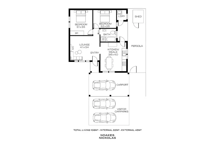 Floorplan of Homely unit listing, 1/803 Marion Road, Mitchell Park SA 5043