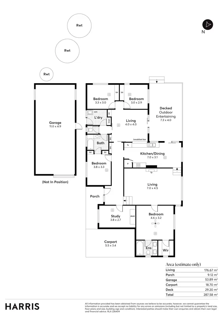 Floorplan of Homely house listing, 7 Wonnaminta Drive, Crafers SA 5152