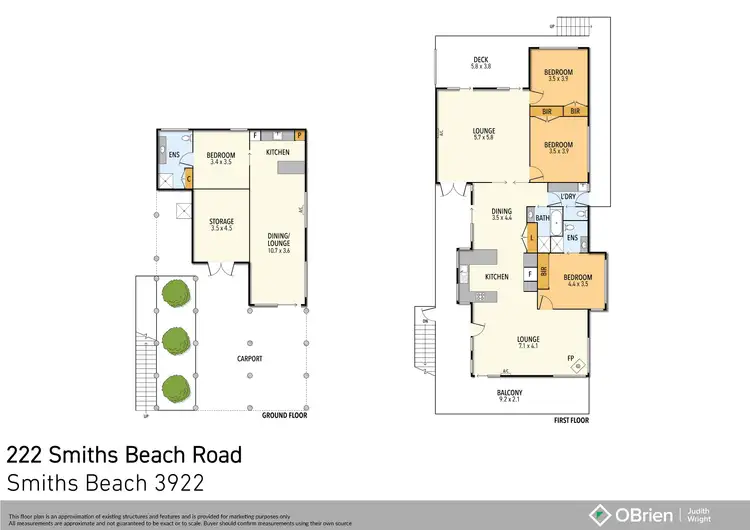 Floorplan of Homely house listing, 222 Smiths Beach Road, Smiths Beach VIC 3922