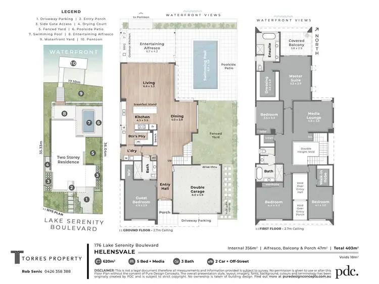 Floorplan of Homely house listing, 176 Lake Serenity Boulevard, Helensvale QLD 4212