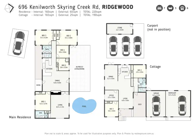 Floorplan of Homely rural property listing, 696 Kenilworth Skyring Creek Road, Carters Ridge QLD 4563