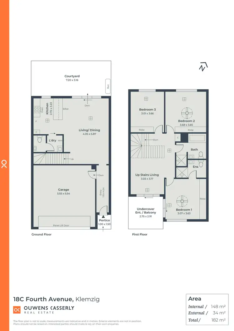 Floorplan of Homely townhouse listing, 18C Fourth Avenue, Klemzig SA 5087