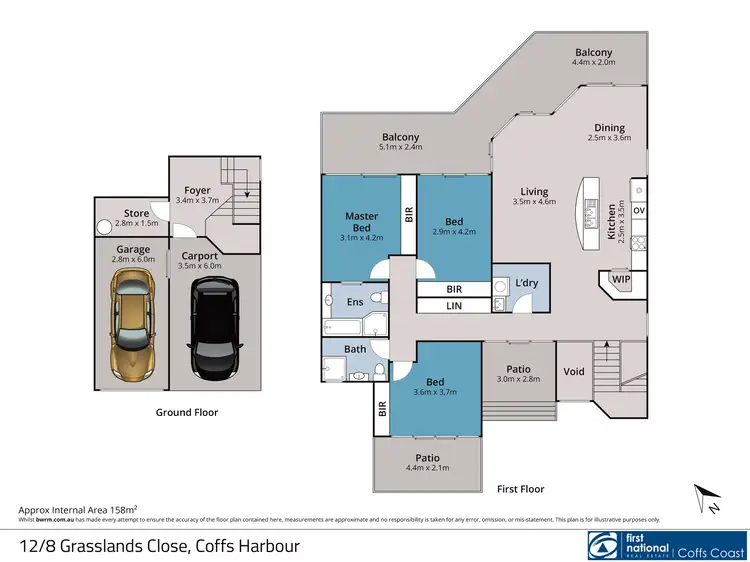 Floorplan of Homely apartment listing, 12/8 Grasslands Close, Coffs Harbour NSW 2450