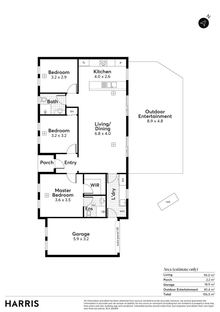 Floorplan of Homely house listing, 1/323 Morphett Road, Oaklands Park SA 5046
