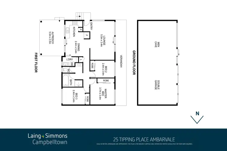 Floorplan of Homely house listing, 25 Tipping Place, Ambarvale NSW 2560