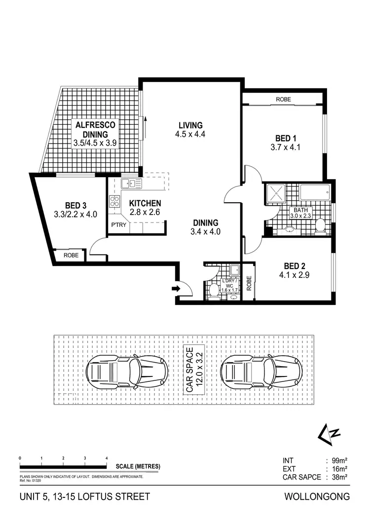 Floorplan of Homely unit listing, 5/13-15 Loftus Street, Wollongong NSW 2500