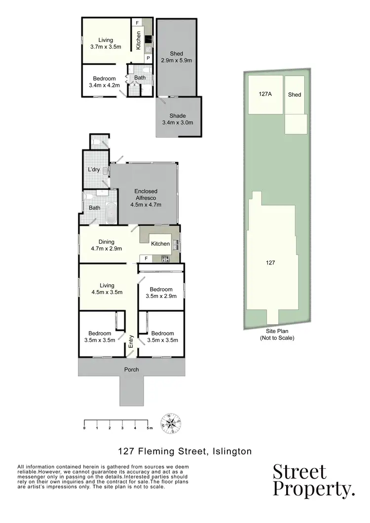 Floorplan of Homely house listing, 127 Fleming Street, Islington NSW 2296
