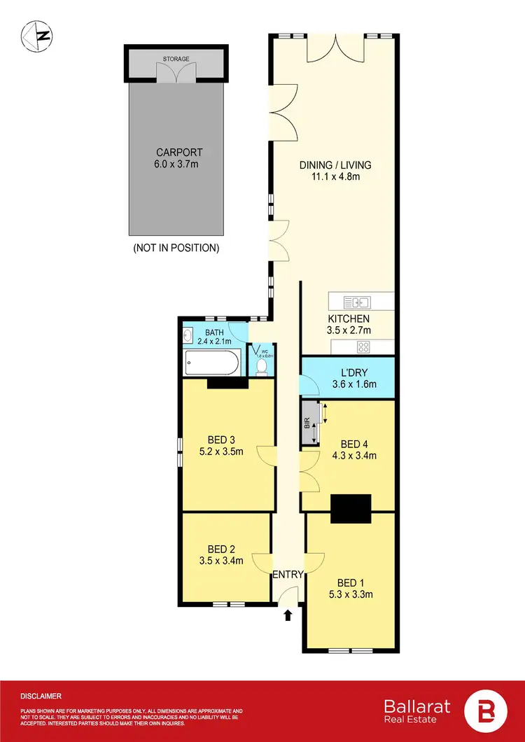 Floorplan of Homely house listing, 204 Neill Street, Soldiers Hill VIC 3350