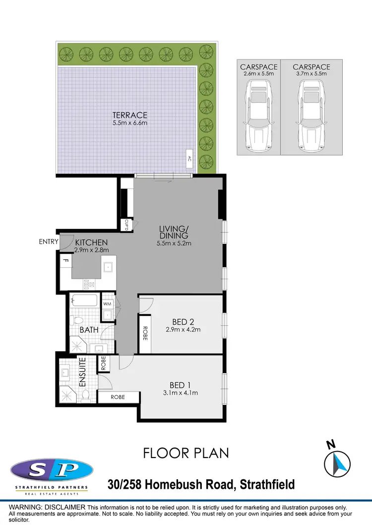 Floorplan of Homely apartment listing, 30/258-260 Homebush Road, Strathfield NSW 2135
