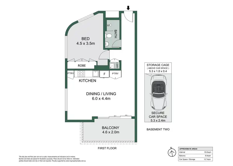 Floorplan of Homely apartment listing, 104/53 Atchison Street, Crows Nest NSW 2065