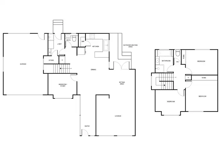 Floorplan of Homely house listing, 8 Gulgong Place, Fisher ACT 2611
