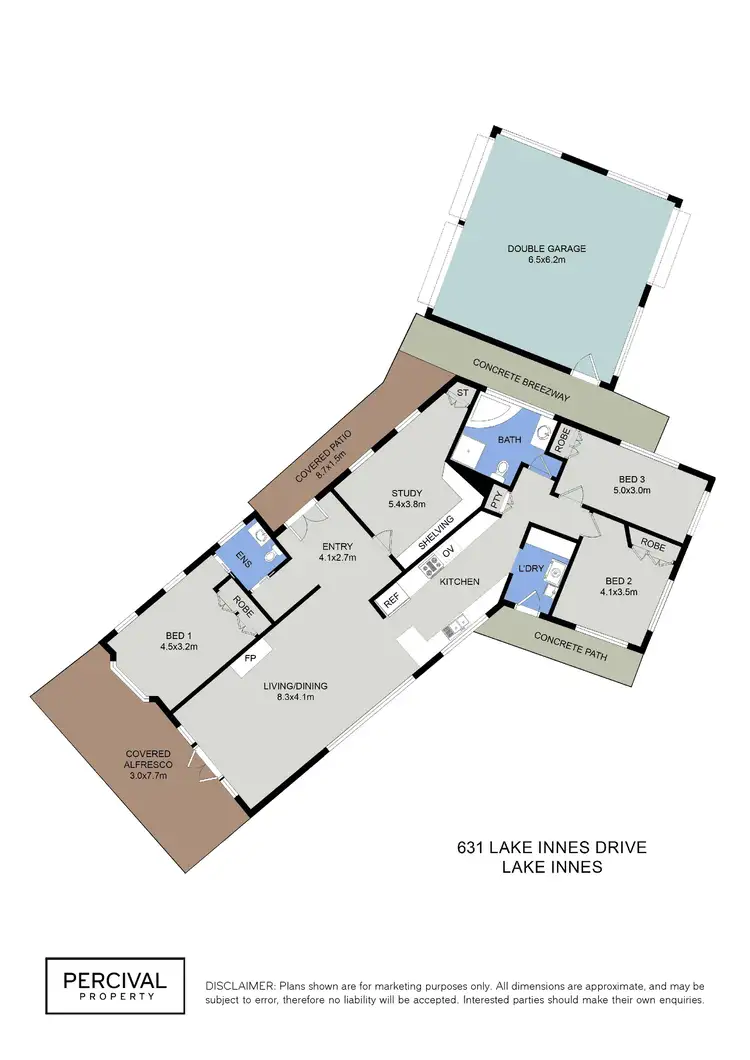 Floorplan of Homely rural property listing, 631 Lake Innes Drive, Lake Innes NSW 2446
