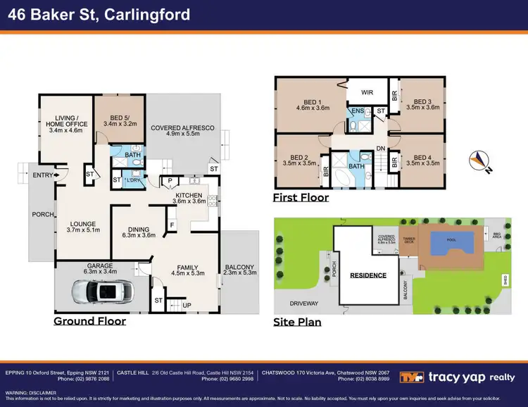 Floorplan of Homely house listing, 46 Baker Street, Carlingford NSW 2118