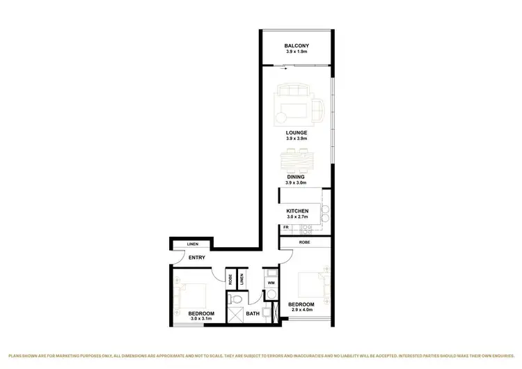 Floorplan of Homely apartment listing, 15/54 Ernest Cavanagh Street, Gungahlin ACT 2912