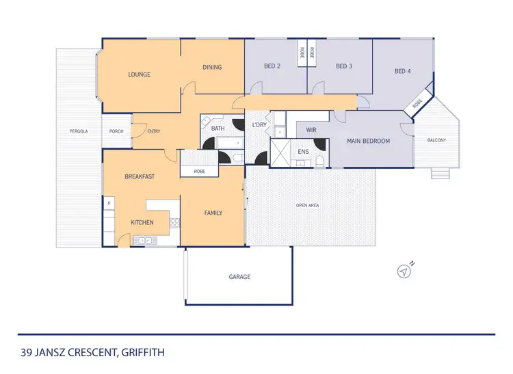Floorplan of Homely house listing, 39 Jansz Crescent, Griffith ACT 2603