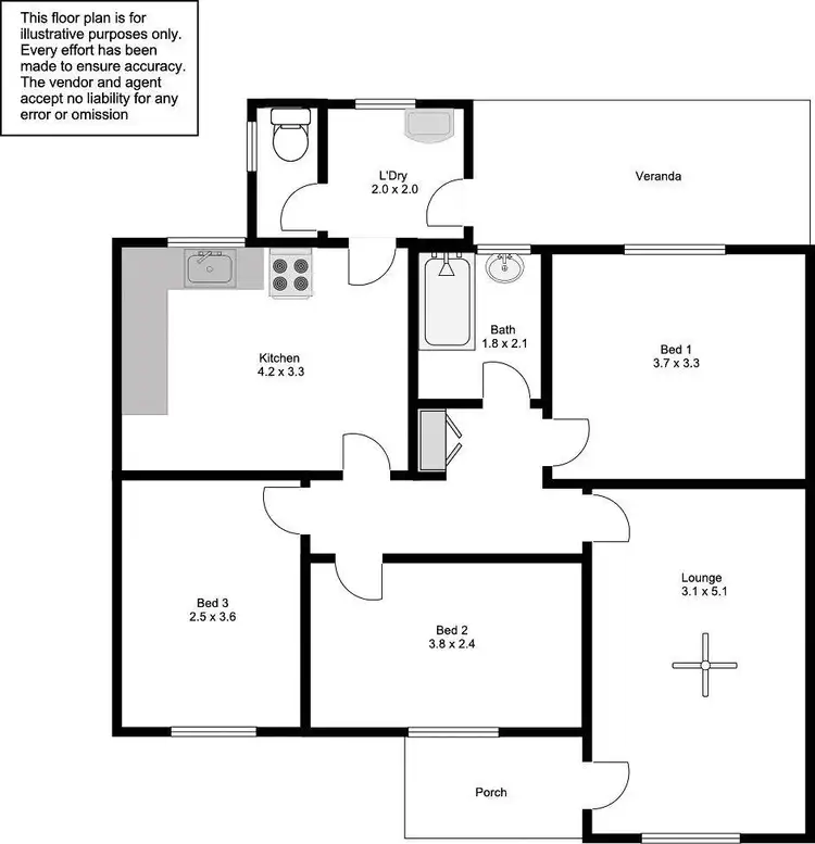 Floorplan of Homely house listing, 1 Pamir Court, Port Lincoln SA 5606