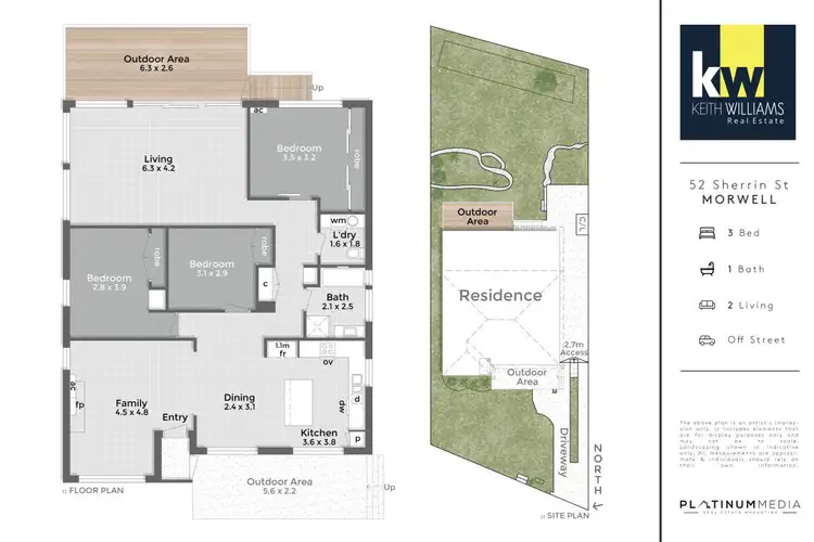 Floorplan of Homely house listing, 52 Sherrin Street, Morwell VIC 3840