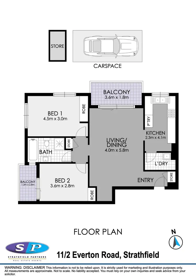 Floorplan of Homely apartment listing, 11/2 Everton Road, Strathfield NSW 2135
