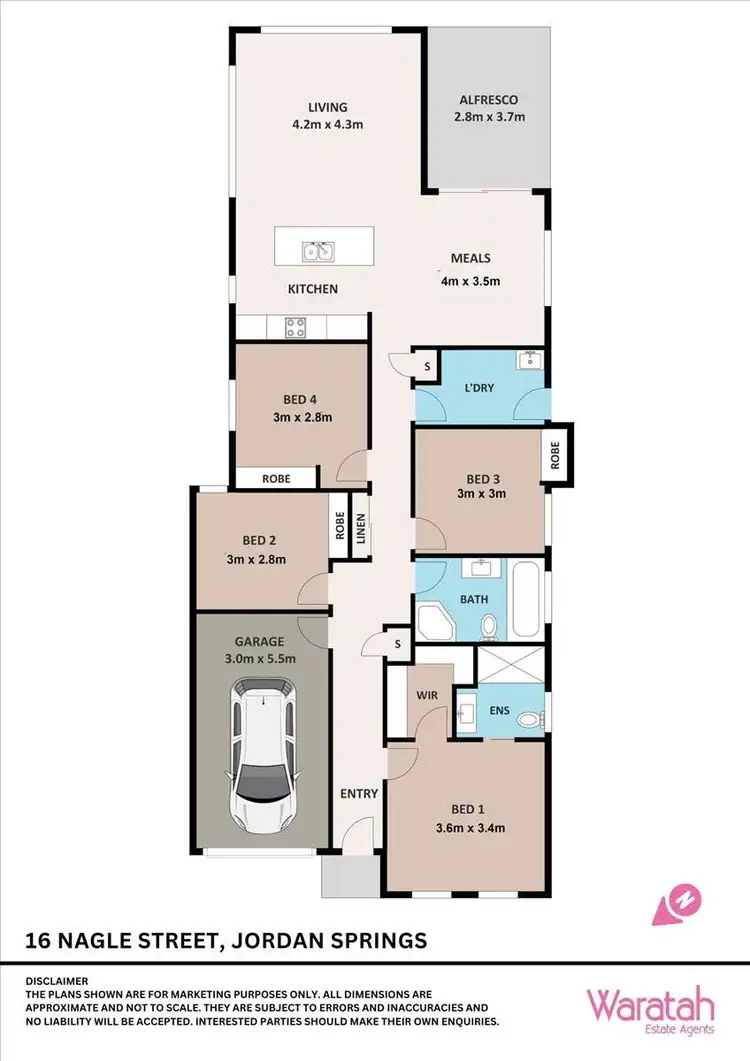 Floorplan of Homely house listing, 16 Nagle Street, Jordan Springs NSW 2747