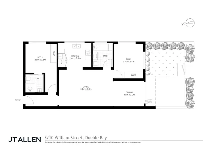 Floorplan of Homely apartment listing, 3/10 William Street, Double Bay NSW 2028