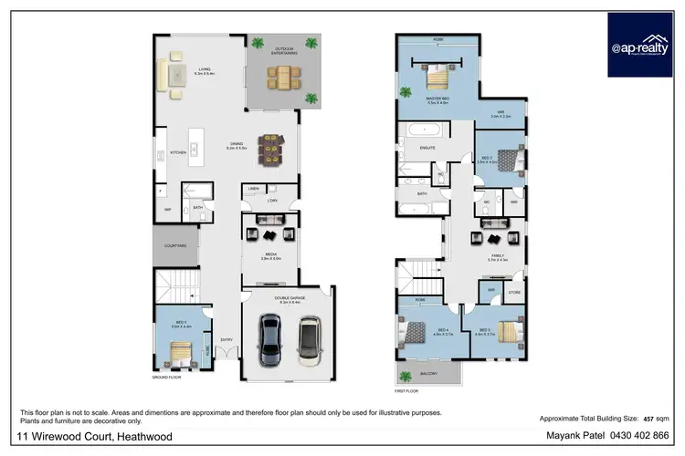 Floorplan of Homely house listing, 11 Wirewood Place, Heathwood QLD 4110