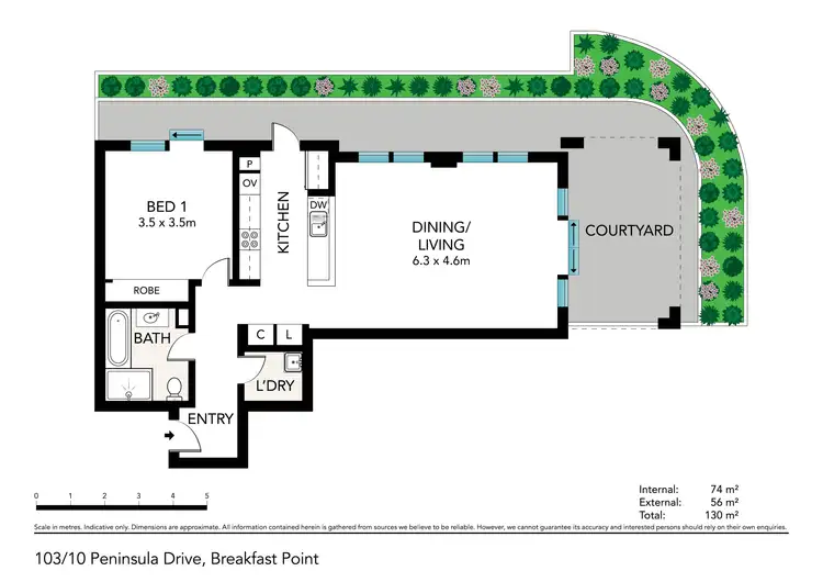 Floorplan of Homely apartment listing, 103/10 Peninsula Drive, Breakfast Point NSW 2137