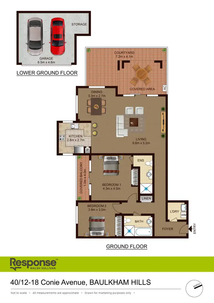Floorplan of Homely apartment listing, 40/12-18 Conie Avenue, Baulkham Hills NSW 2153